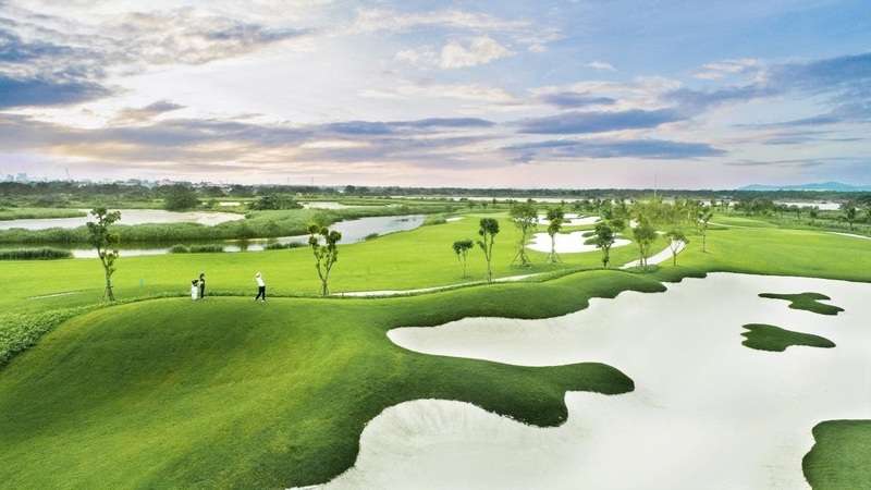 Vinpearl Golf Hải Phòng là sân golf đầu tiên trên đảo Vũ Yên 