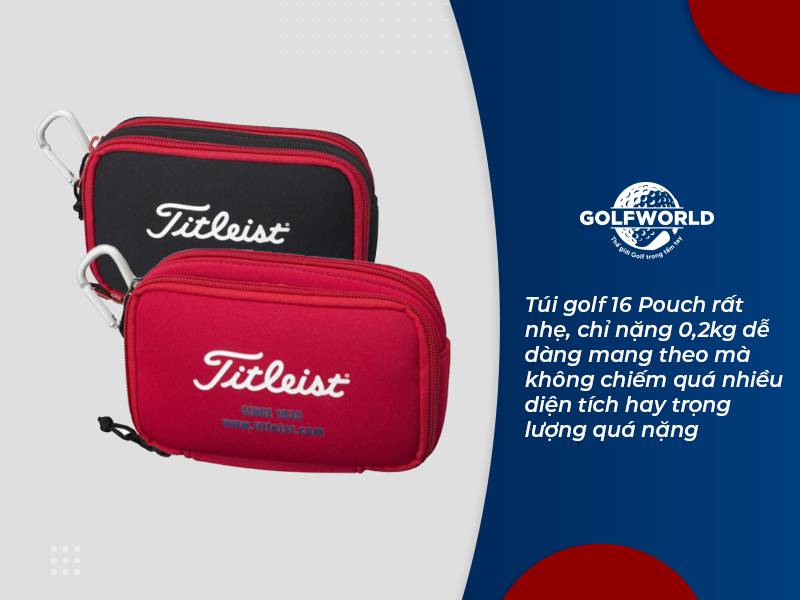 Túi golf cầm tay Titleist 16 Pouch thời trang, hiện đại