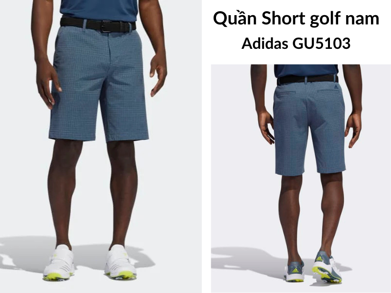 Quần short golf nam Adidas GU5103 có thiết kế trẻ trung, năng động