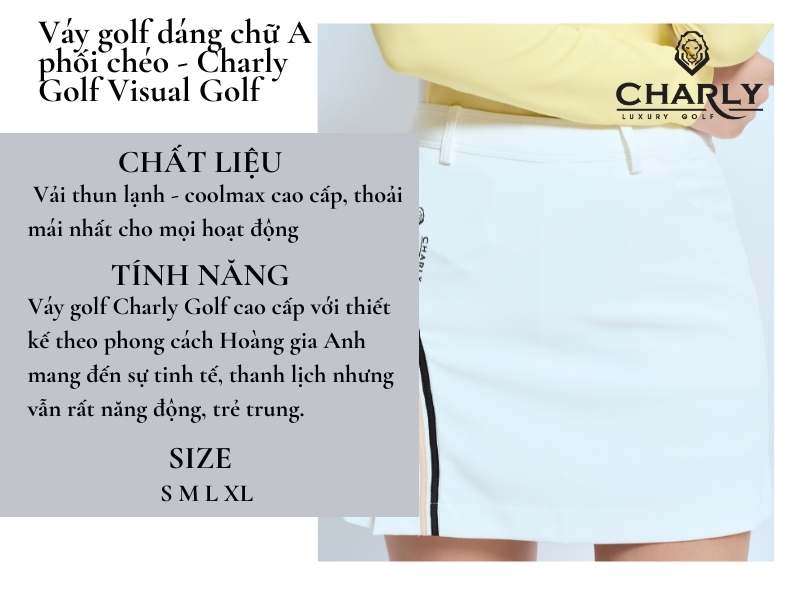 Váy golf nữ chữ A Charly Golf Rose Luxury xếp ly trắng sở hữu nhiều ưu điểm