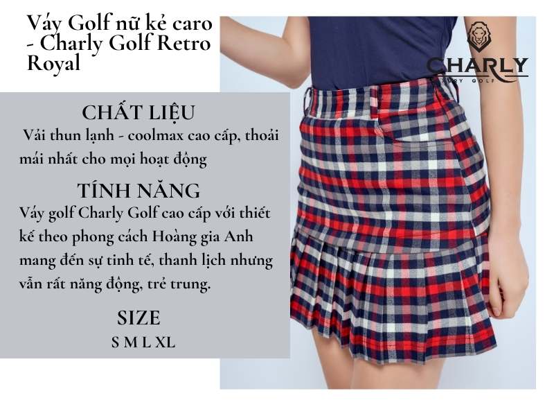 Váy được ra mắt với đầy đủ size số cho golfer lựa chọn