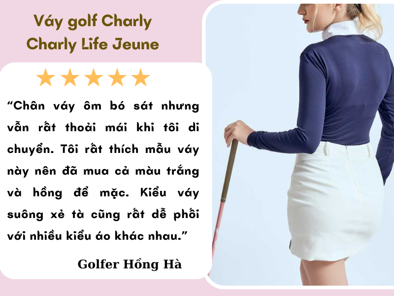 Mẫu váy nhận được nhiều đánh giá tích cực từ chị em golfer