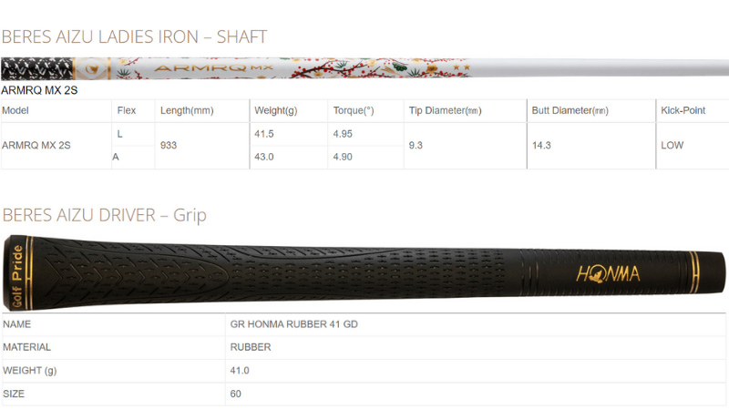 Shaft ARMRQ MX được cán bằng tay và chế tạo hài hòa với đầu gậy