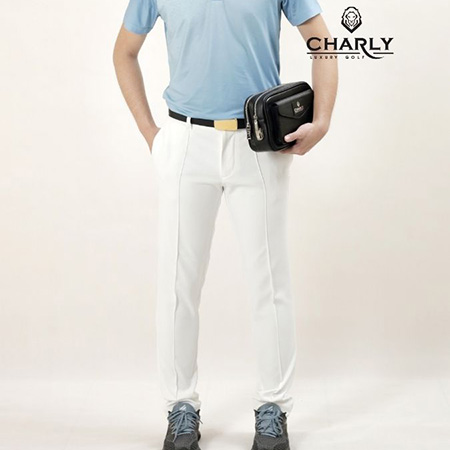 Quần Dài Golf Nam Charly Pants White VT001306