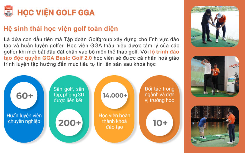 GGA là địa chỉ học đánh golf được nhiều golfer Vinh lựa chọn