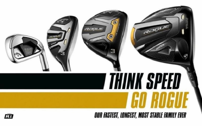 Bộ gậy golf Callaway Rogue nam được nhà sản xuất thiết kế sang trọng và thu hút